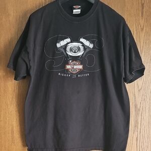 Harley-Davidson Black Engine Graphic Tee